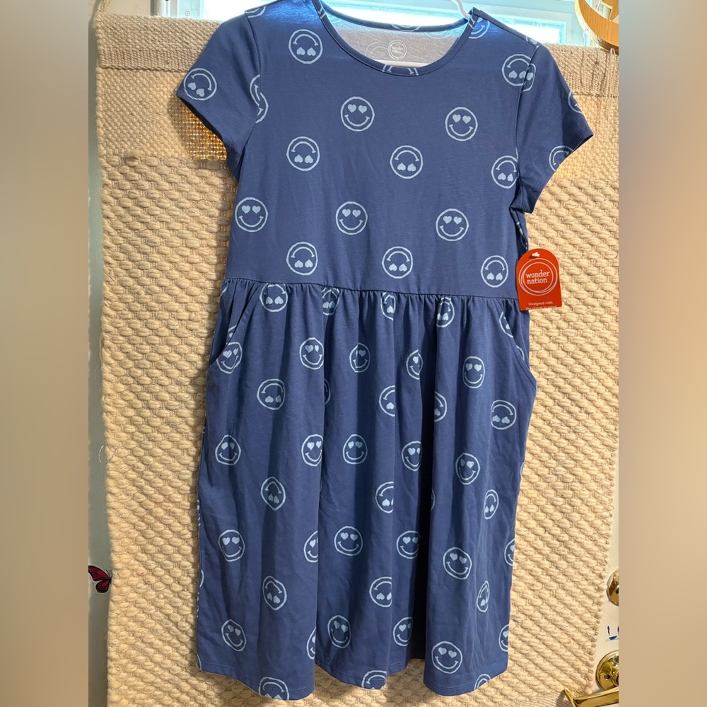 Wonder Nation Blue Raglan Sleeve Sundress